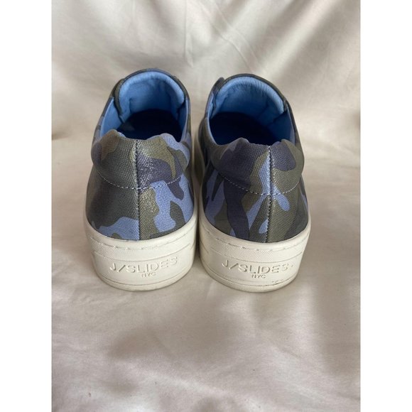 HEIDI SNEAKER BLUE CAMO LEATHER from J/Slides sz 7 - Picture 5 of 6